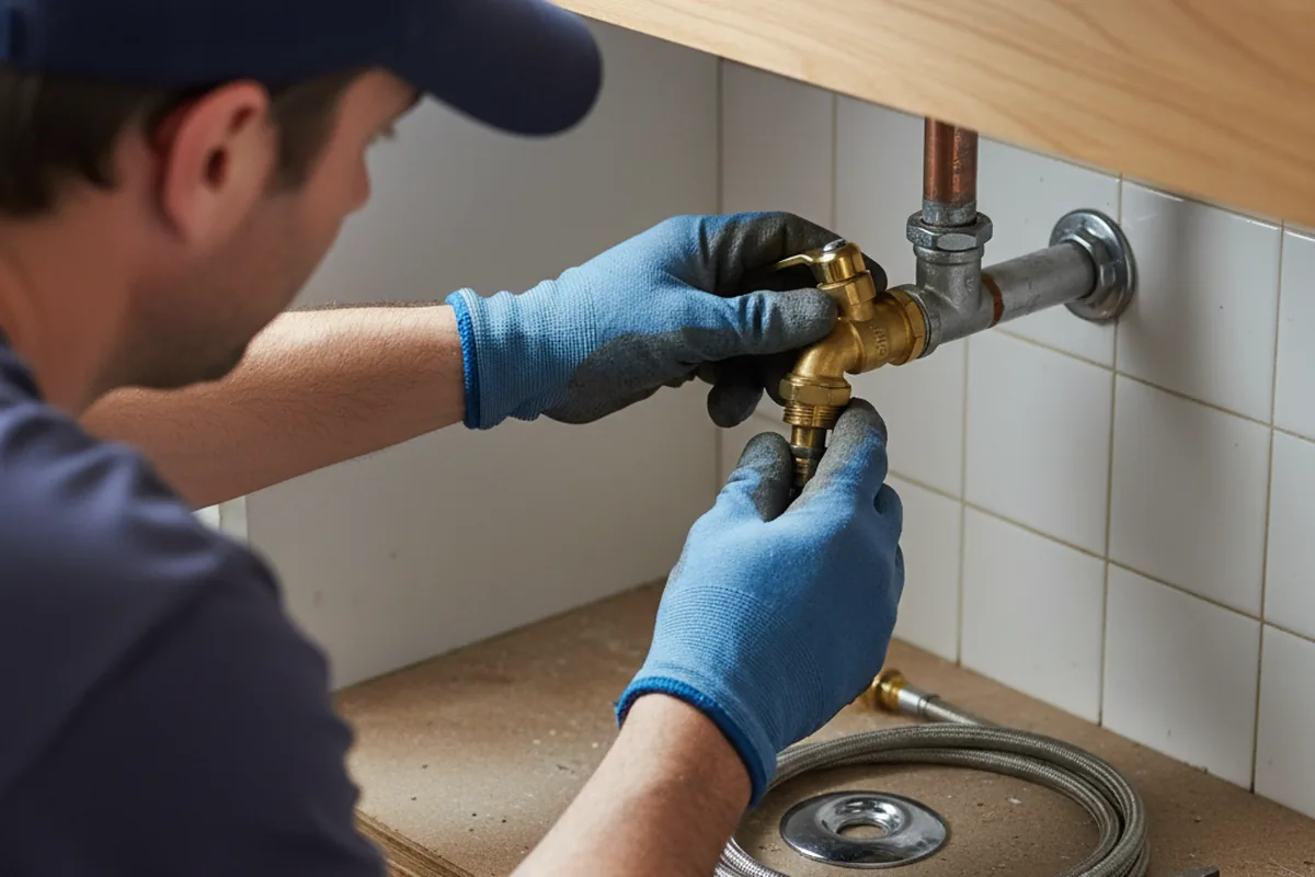 Shutoff valve and fitting work during Emergency Plumbing in Wingdale